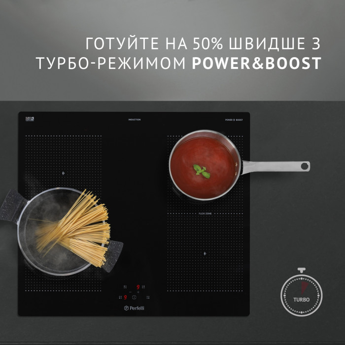 Поверхня індукційна Perfelli HI 684 BL