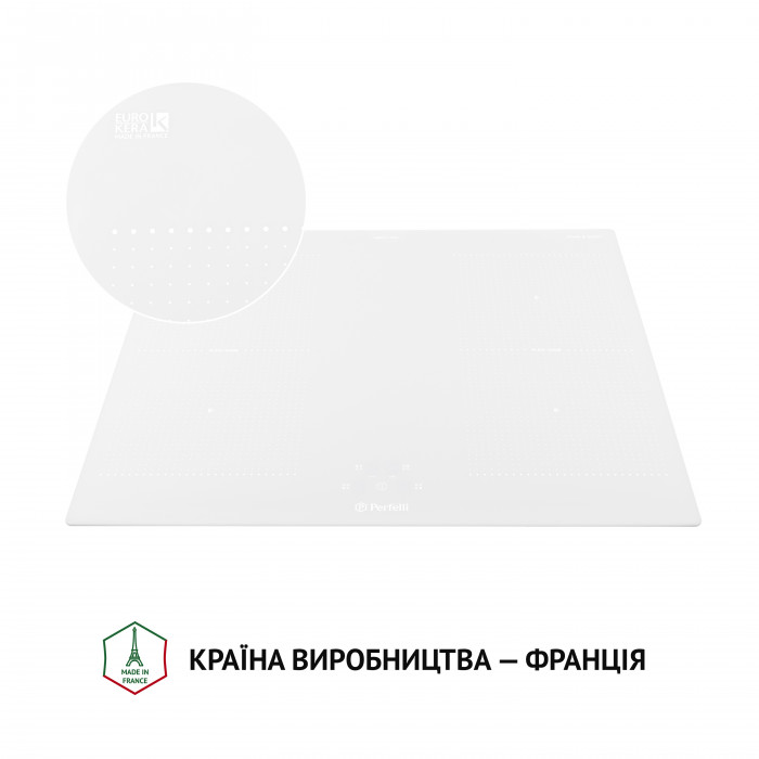 Поверхня індукційна Perfelli HI 684 WH