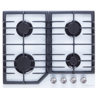 Поверхня газова на склі Perfelli  DIAMOND G69C BIANCO