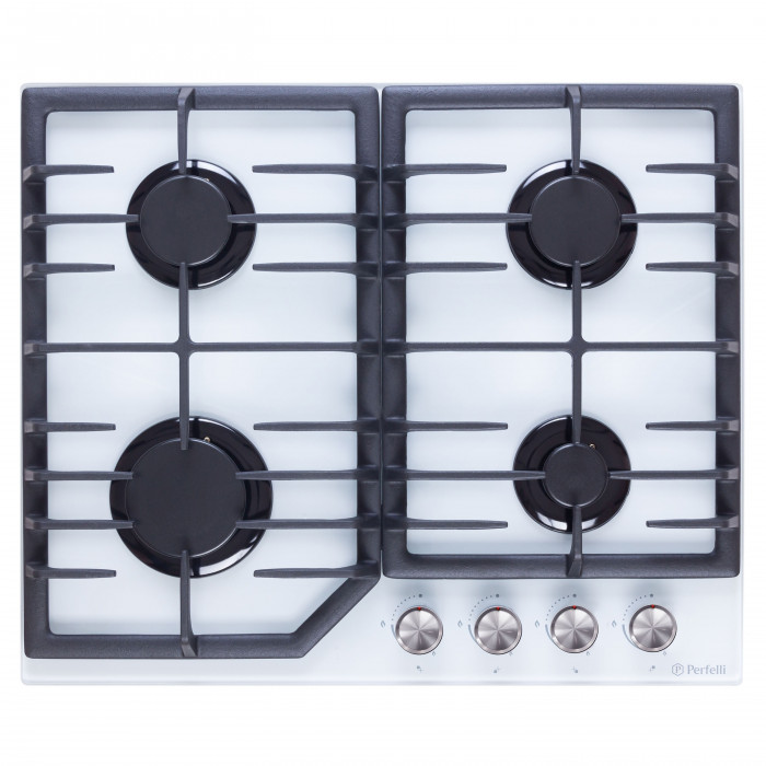 Поверхня газова на склі Perfelli DIAMOND G69C BIANCO