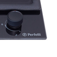 Поверхность газовая на стекле Perfelli DIAMOND GW69C NERO