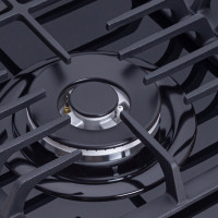 Поверхность газовая на стекле Perfelli DIAMOND GW69C NERO