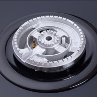 Поверхность газовая на стекле Perfelli DIAMOND GW69C NERO