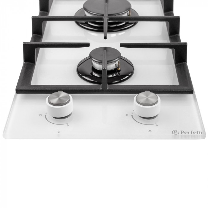 Поверхня газова Domino на склі Perfelli HGG 31424 WH