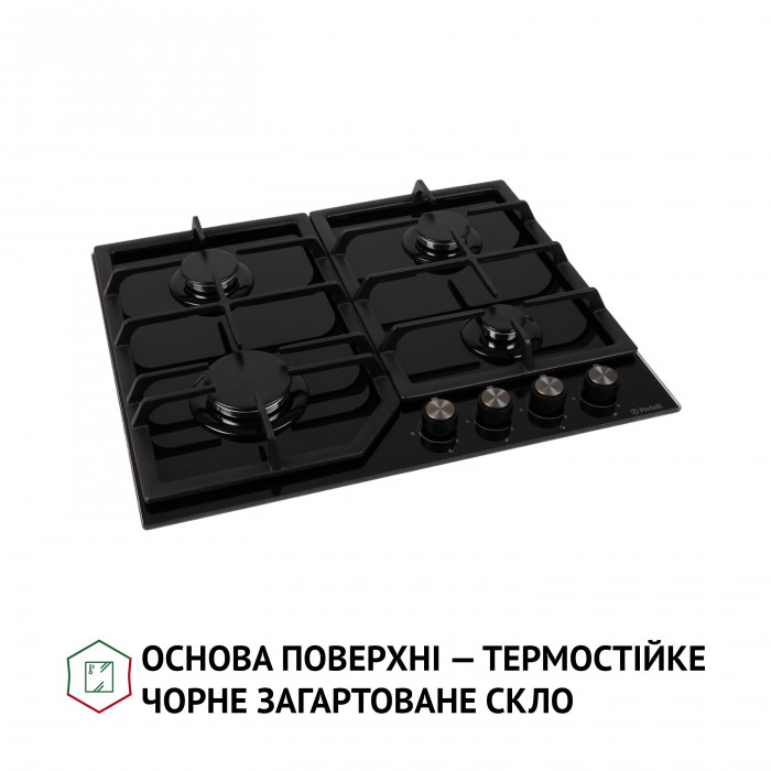 Поверхня газова на склі Perfelli HGG 61424 BL