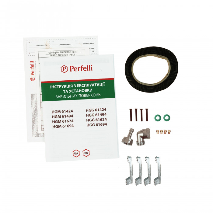 Поверхня газова на склі Perfelli HGG 61424 BL