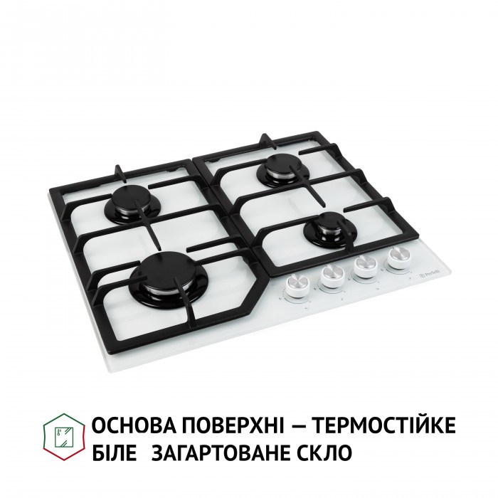 Поверхня газова на склі Perfelli HGG 61424 WH