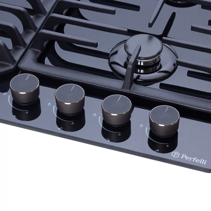 Поверхня газова на склі Perfelli HGG 61494 BL