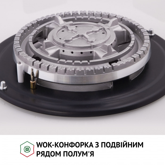 Поверхня газова на склі Perfelli HGG 61687 WH