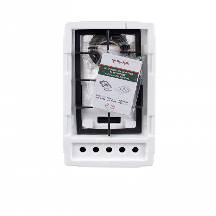 Поверхня газова Domino на металі Perfelli HGM 31404 BL