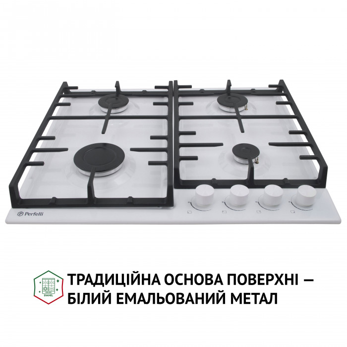 Варильна поверхня на металі Perfelli HGM 61427 WH