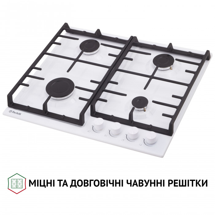 Варильна поверхня на металі Perfelli HGM 61427 WH