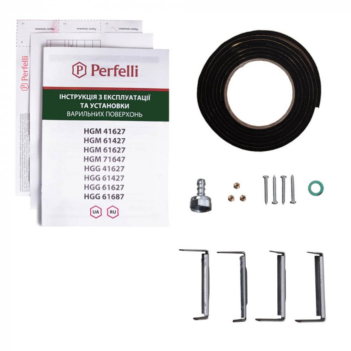 Варильна поверхня на металі Perfelli HGM 61427 WH