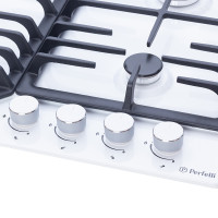 Поверхность газовая на металле Perfelli HGM 61494 WH
