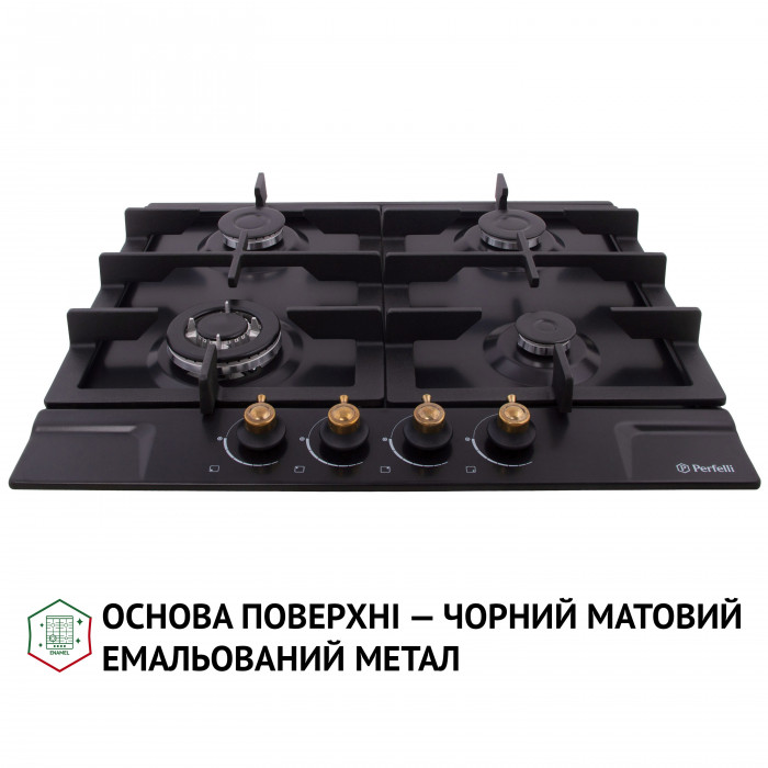 Варильна поверхня на металі Perfelli HGM 61637 BL RETRO