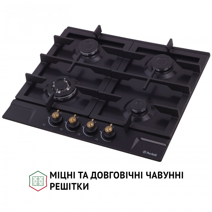 Варильна поверхня на металі Perfelli HGM 61637 BL RETRO