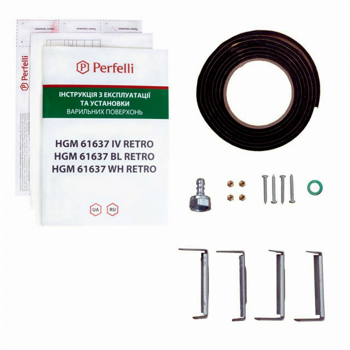 Варильна поверхня на металі Perfelli HGM 61637 BL RETRO