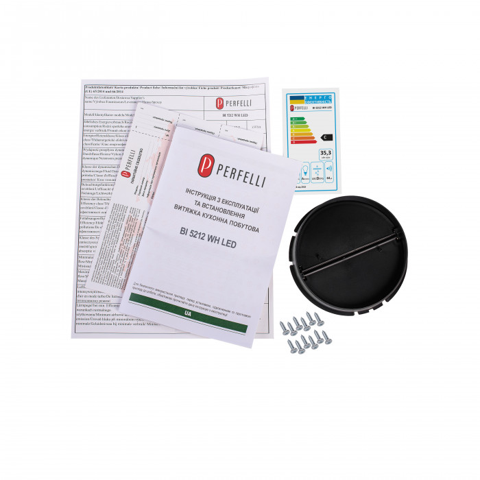 Витяжка повновбудована PERFELLI BI 5212 WH LED