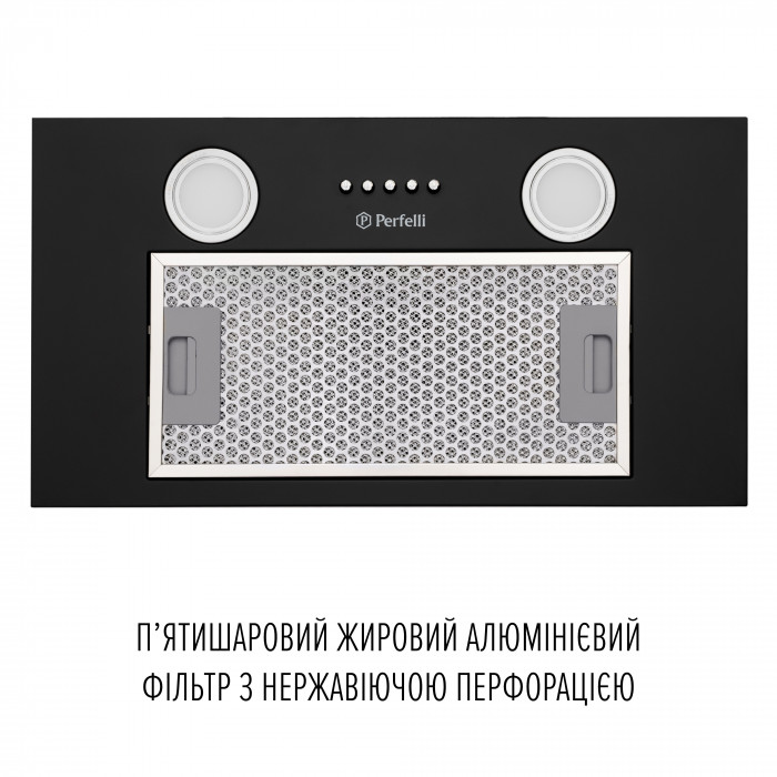 Витяжка повновбудована Perfelli BI 5252 BL 700 LED