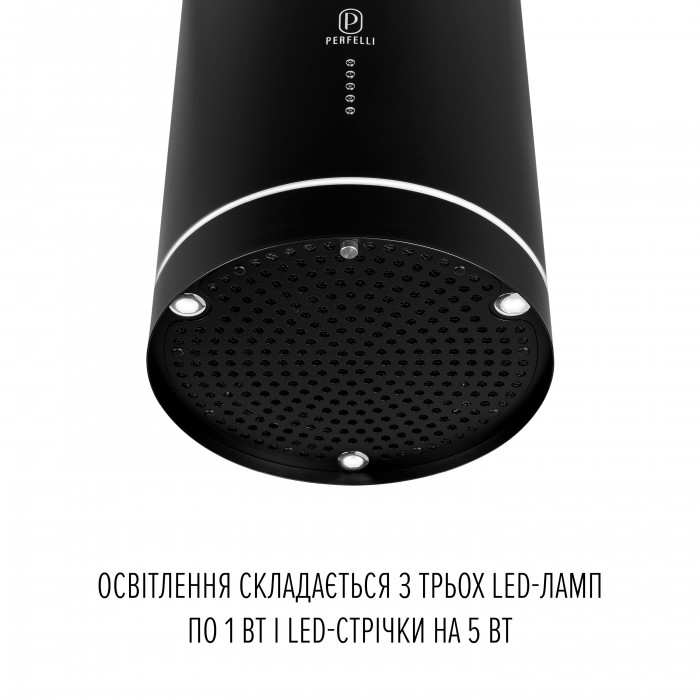 Витяжка острівна PERFELLI CENTRO 35PEB NERO