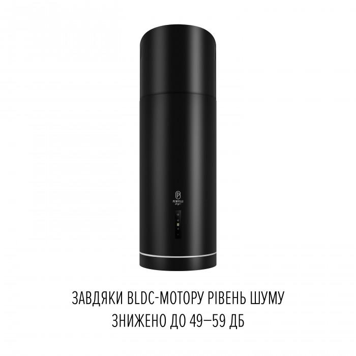 Витяжка острівна PERFELLI DESIGN ISOLA 35 NERO SILENZIO