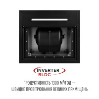 Вытяжка островная PERFELLI DESIGN QUATTRO 41 NERO SILENZIO
