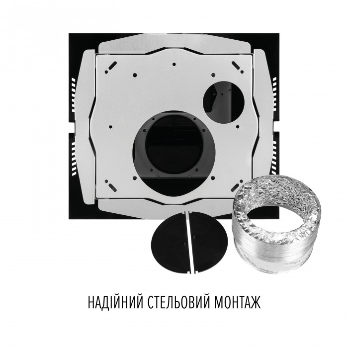 Витяжка острівна PERFELLI DESIGN QUATTRO 41 NERO SILENZIO