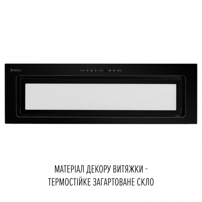 Витяжка повновбудована PERFELLI DESIGN VISION 9 NERO SILENZIO