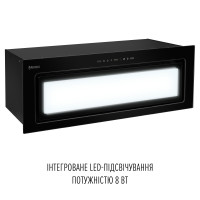 Витяжка повновбудована PERFELLI DESIGN VISION 9 NERO SILENZIO