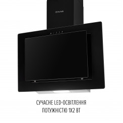 Витяжка декоративна похила Perfelli DN 6142 BL LED