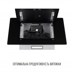 Витяжка декоративна похила Perfelli DN 6142 BL LED