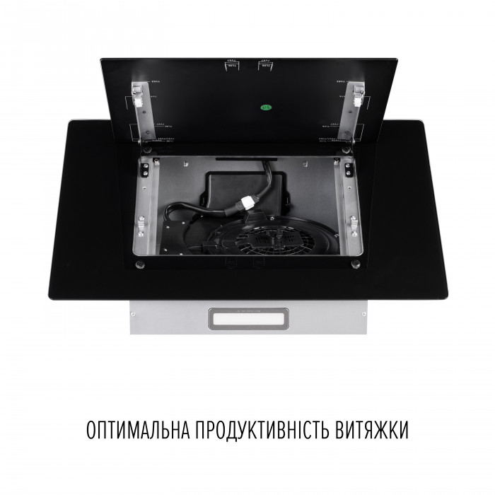 Витяжка декоративна похила Perfelli DN 6142 BL LED