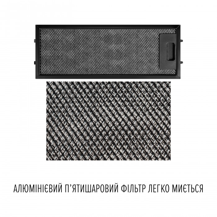 Витяжка повновбудована PERFELLI DESIGN FILINI 6 NERO