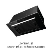 Витяжка повновбудована PERFELLI LIA 5 NM NERO SILENZIO