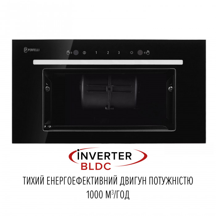 Вытяжка полновстраиваемая PERFELLI LIANA 5 NW NERO SILENZIO