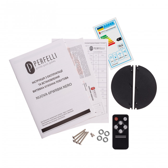 Витяжка повновбудована PERFELLI NUOVA 6PWRBM NERO