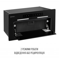 Витяжка повновбудована PERFELLI NUOVA 6QWRBM NERO SILENZIO