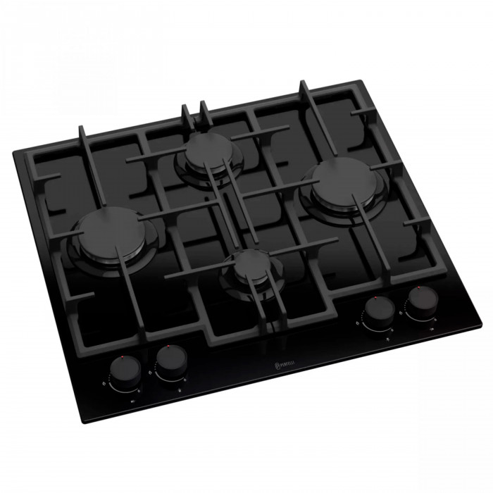 Газовая поверхность на стекле PERFELLI PERLA G60C NERO
