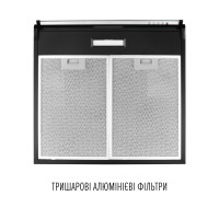 Вытяжка плоская Perfelli PL 5144 BL LED