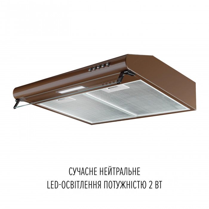 Вытяжка плоская Perfelli PL 5144 Dark BR LED
