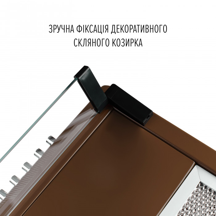 Вытяжка плоская Perfelli PL 5144 Dark BR LED