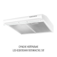 Вытяжка плоская Perfelli PL 5144 W LED