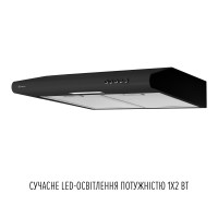 Витяжка плоска PERFELLI PL 6124 BL LED