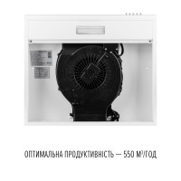 Витяжка плоска Perfelli PL 6124 WH LED