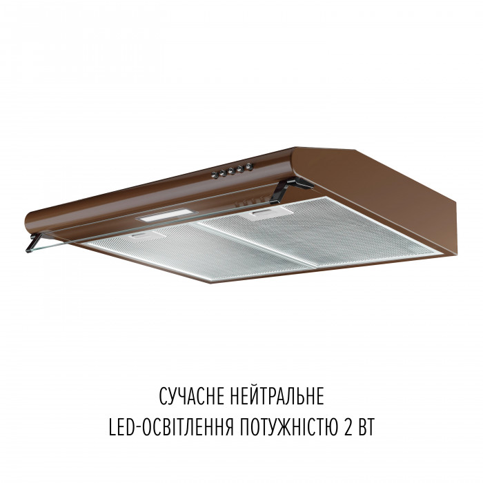 Вытяжка плоская Perfelli PL 6144 Dark BR LED