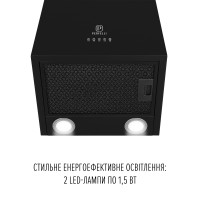 Витяжка пристінна PERFELLI PRIMO 36PEB NERO