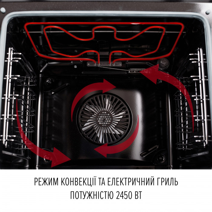 Духова шафа електрична PERFELLI RETRO 6M8L BEIGE