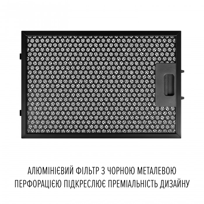 Витяжка пристінна PERFELLI DESIGN QUADRO 36 NERO SILENZIO