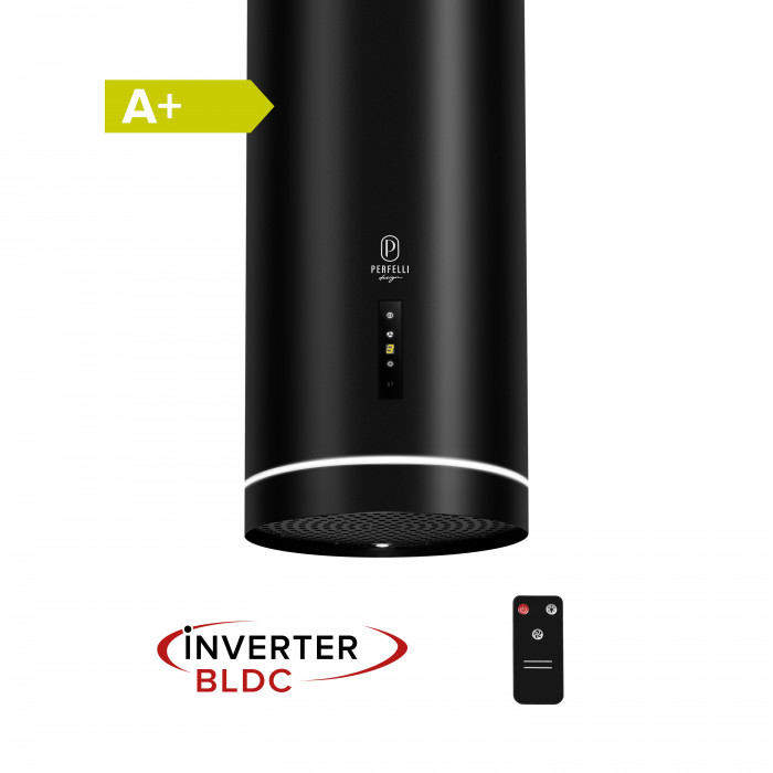 Витяжка пристінна PERFELLI DESIGN RICCO 35 NERO SILENZIO