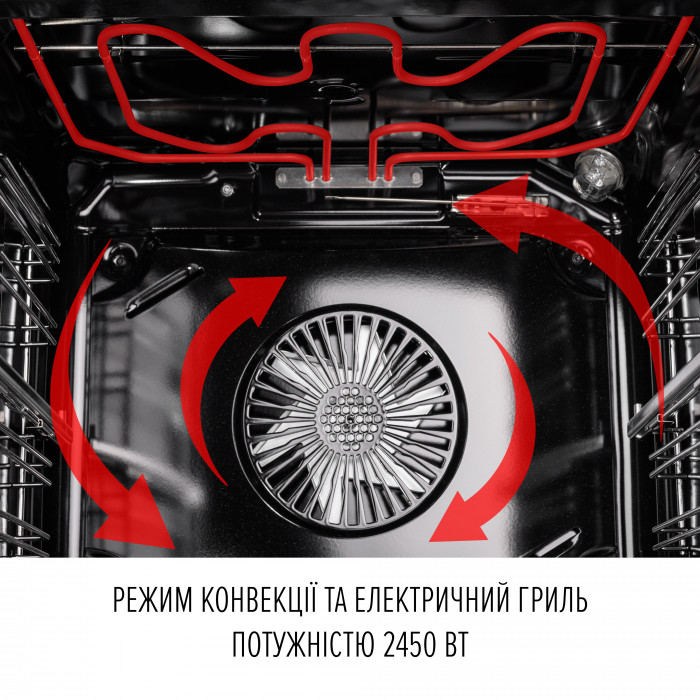 Духова шафа електрична PERFELLI RETRO 6A8N BEIGE